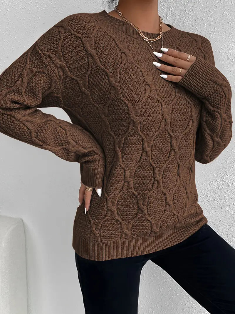 Stilla | Løs Pullover Af Tvistet Strik