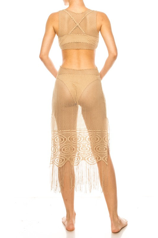 Stilla | Hæklet Med Glimmer Bund Mid Cutout Cov