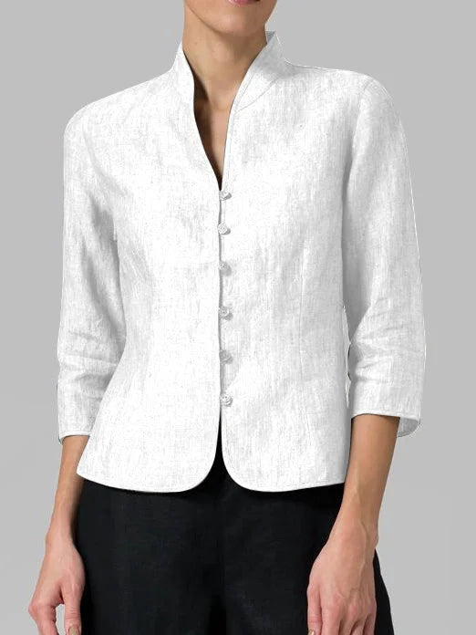 Stilla | Cotton Linen Strikketrøje Til Stilfuld og Komfortabel Brug
