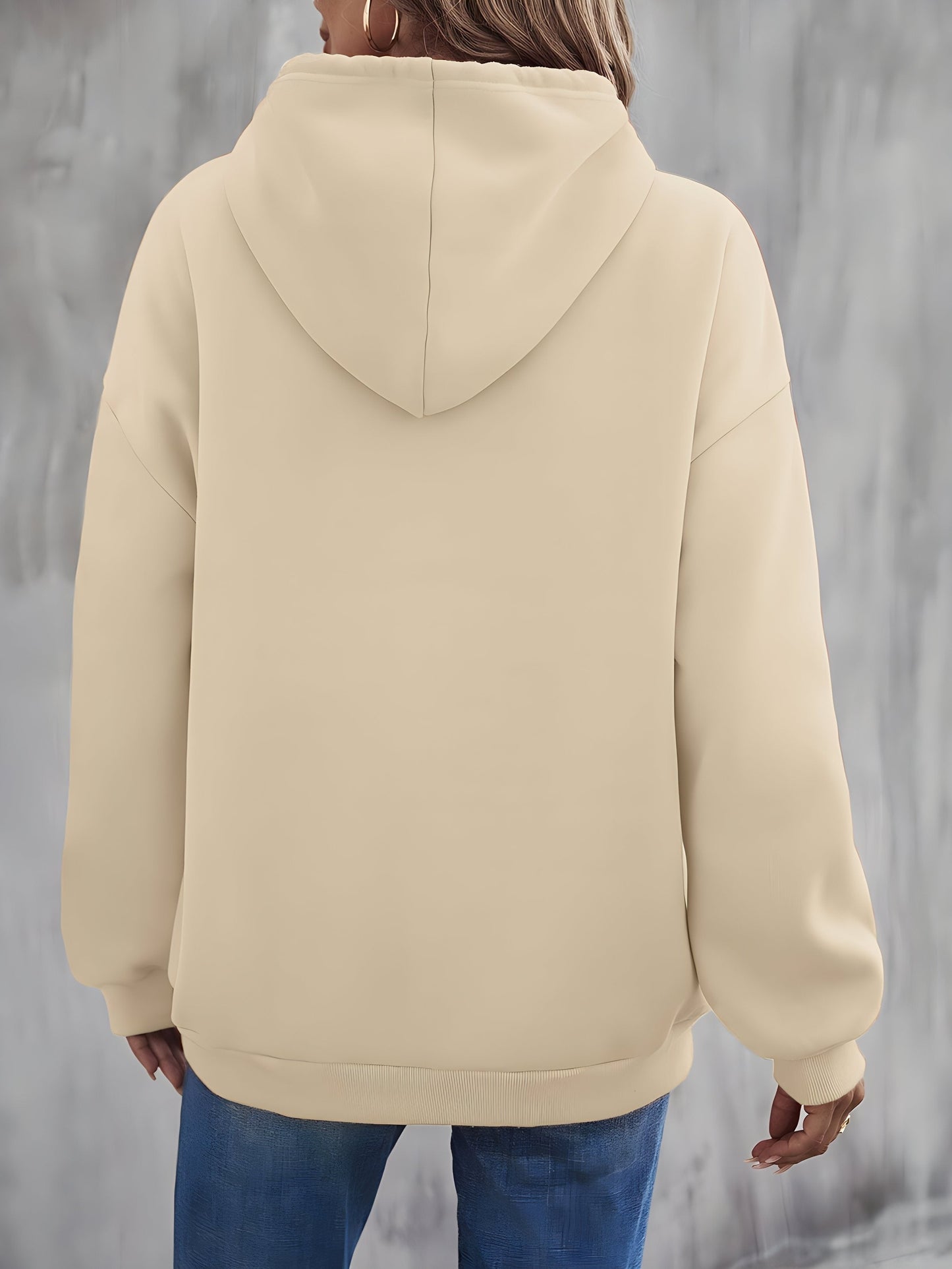 Stilla | Hoodie med kængurulomme og tryk New York