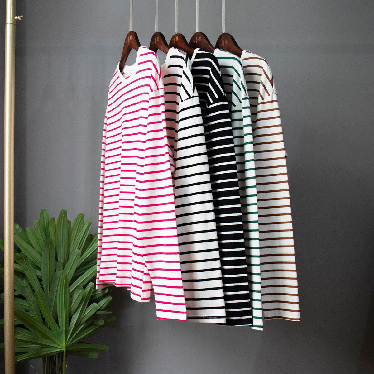 Stilla | Langærmet Stribet Bluse