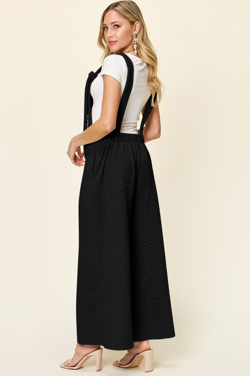 Stilla | Tag Full Size Udenærmet Bred Ben Jumpsuit