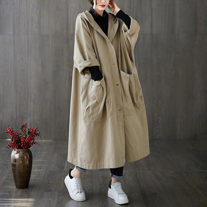 Stilla | Oversized Lanna Frakke Med Hætte