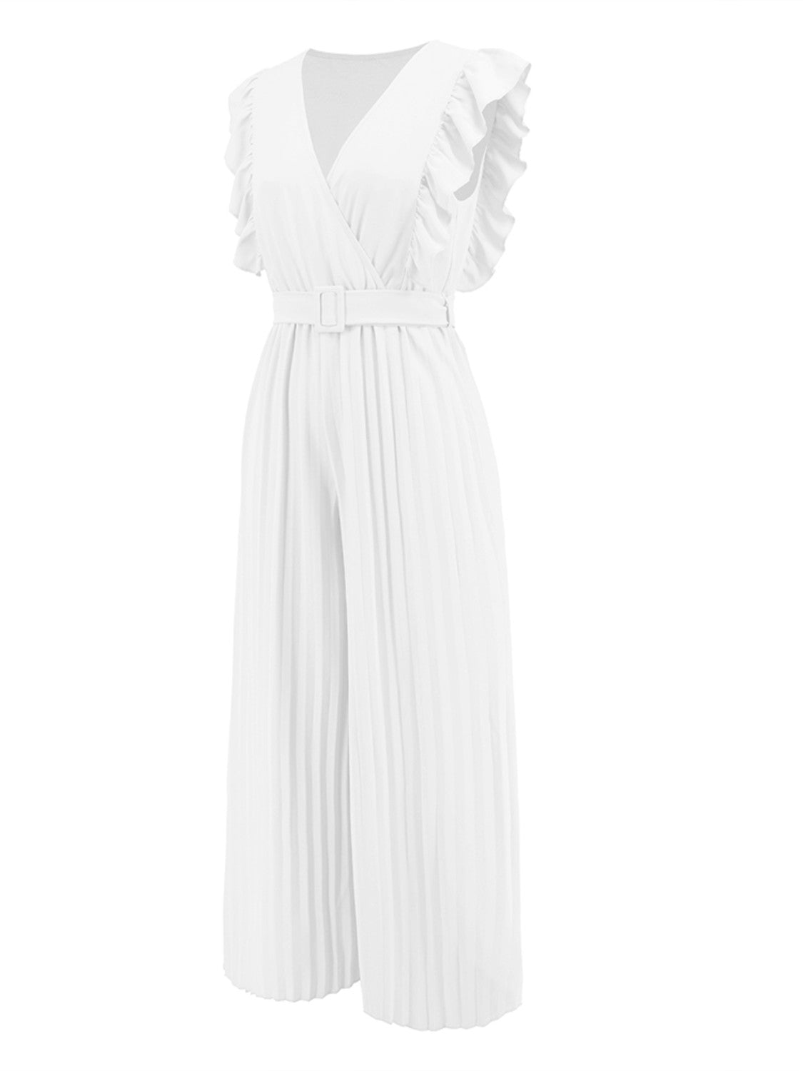 Stilla | Surplice Cap Sleeve Jumpsuit