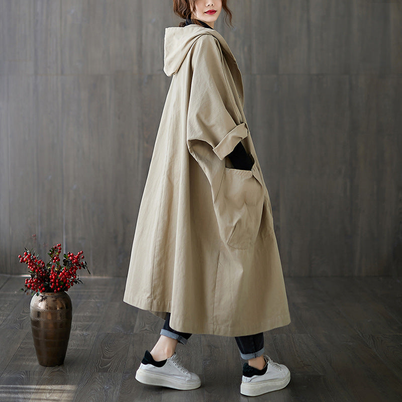 Stilla | Oversized Lanna Frakke Med Hætte