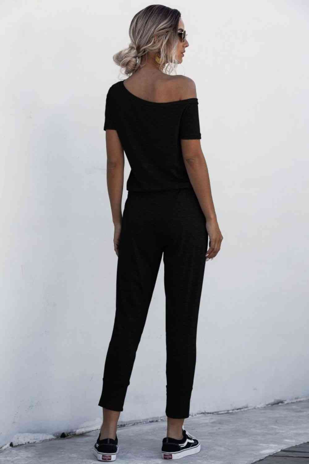 Stilla | Halsbundet Jumpsuit Med Lommer