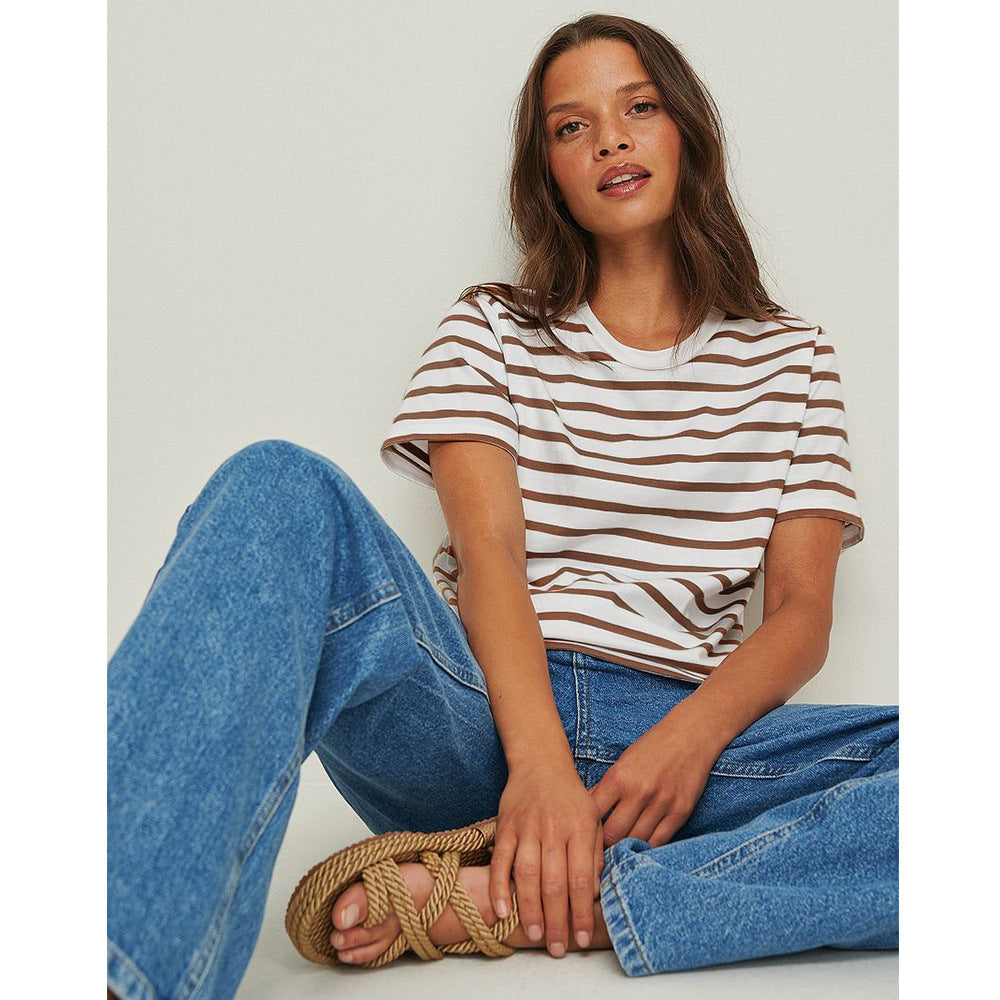 Stilla | Stribet T Shirt
