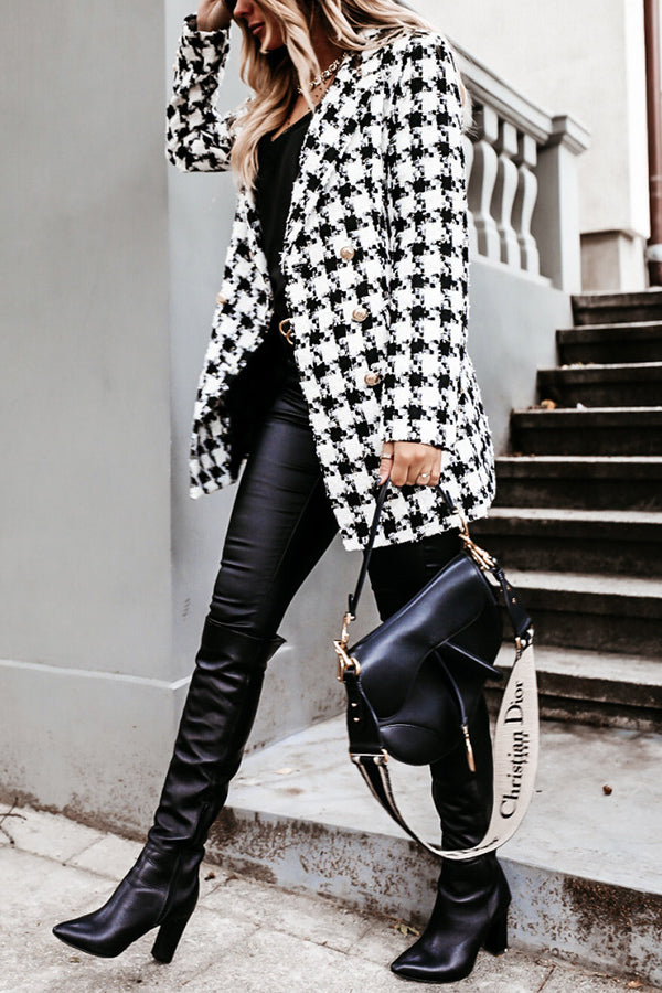 Stilla | Making Statements Plaid Tweed Blazer