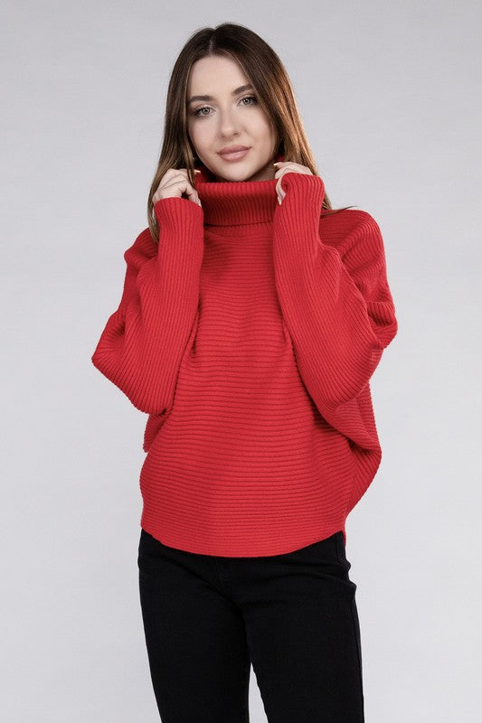 Stilla | Dolman Ærme Turtleneck Sweater