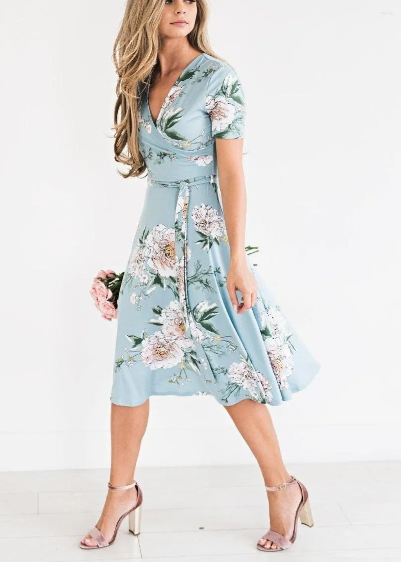 Stilla | Blomstret Midikjole