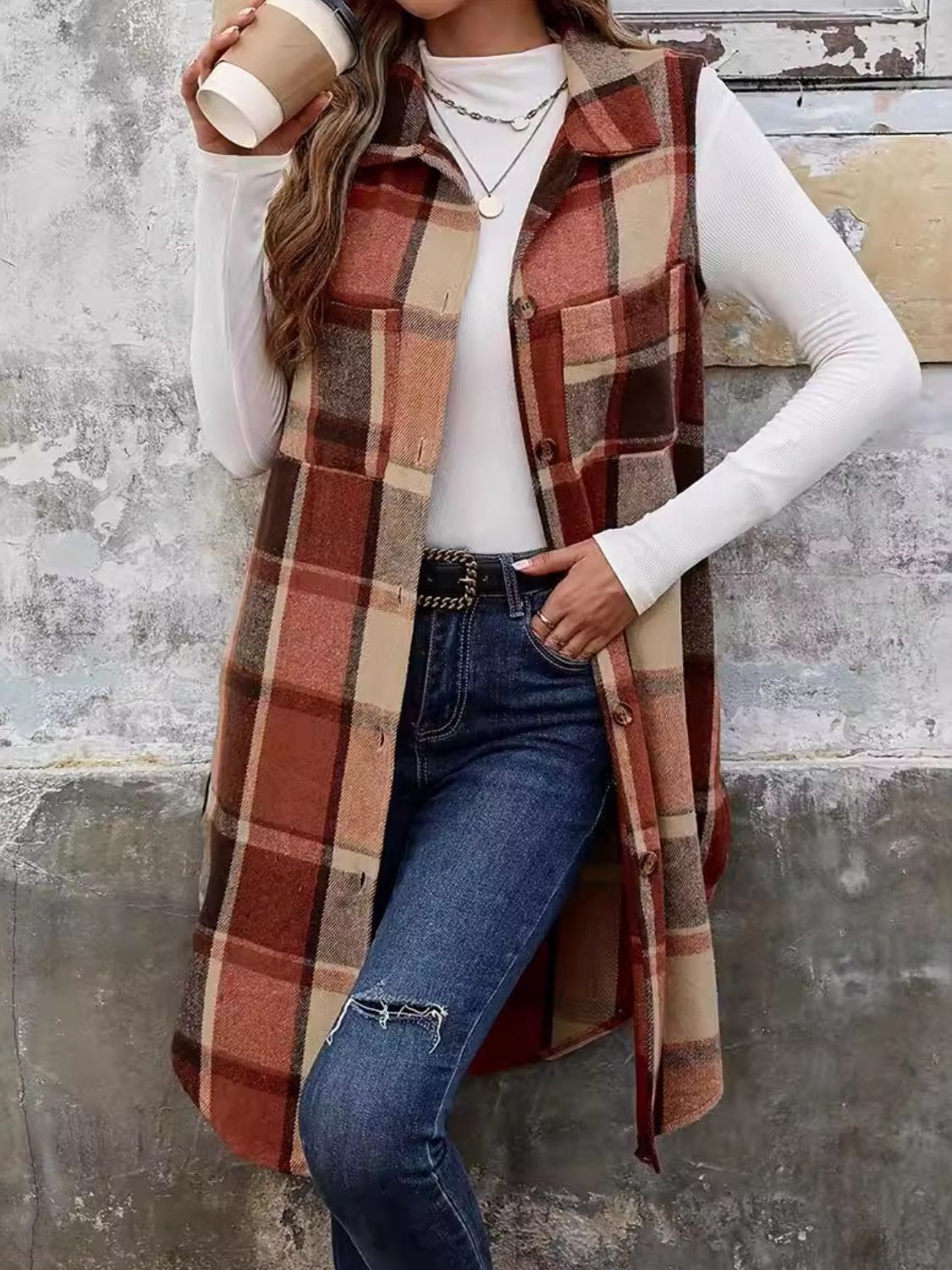 Stilla | Ternet Vest Med Knapper