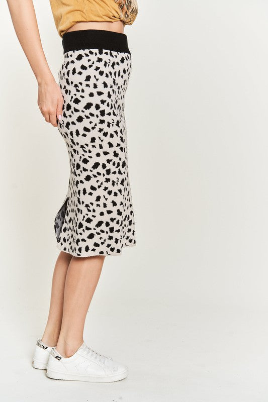 Stilla | Print Sweater Nederdele