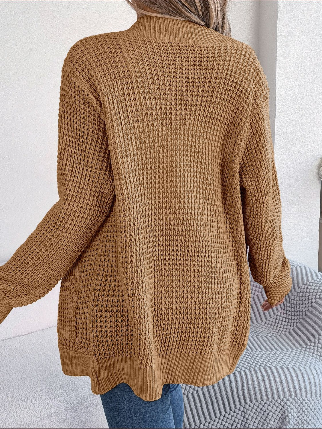 Stilla | Front langærmet cardigan med lommer