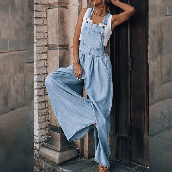 Stilla | Damernes Denim Jumpsuit