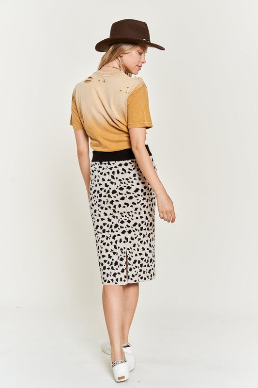 Stilla | Print Sweater Nederdele