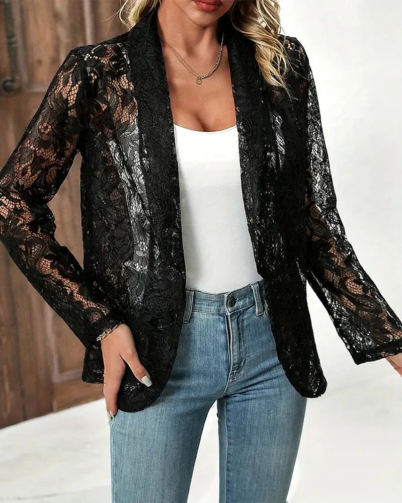 Stilla | Blondeblazer med Reverskrave