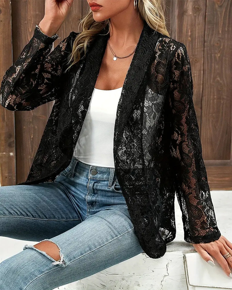 Stilla | Blondeblazer med Reverskrave