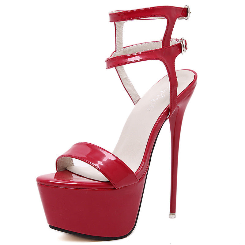 Dame High Heel Sandaler med elegant remdesign og høj plateau Stilla