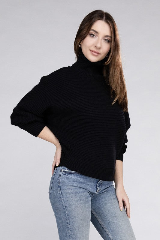 Stilla | Dolman Ærme Turtleneck Sweater