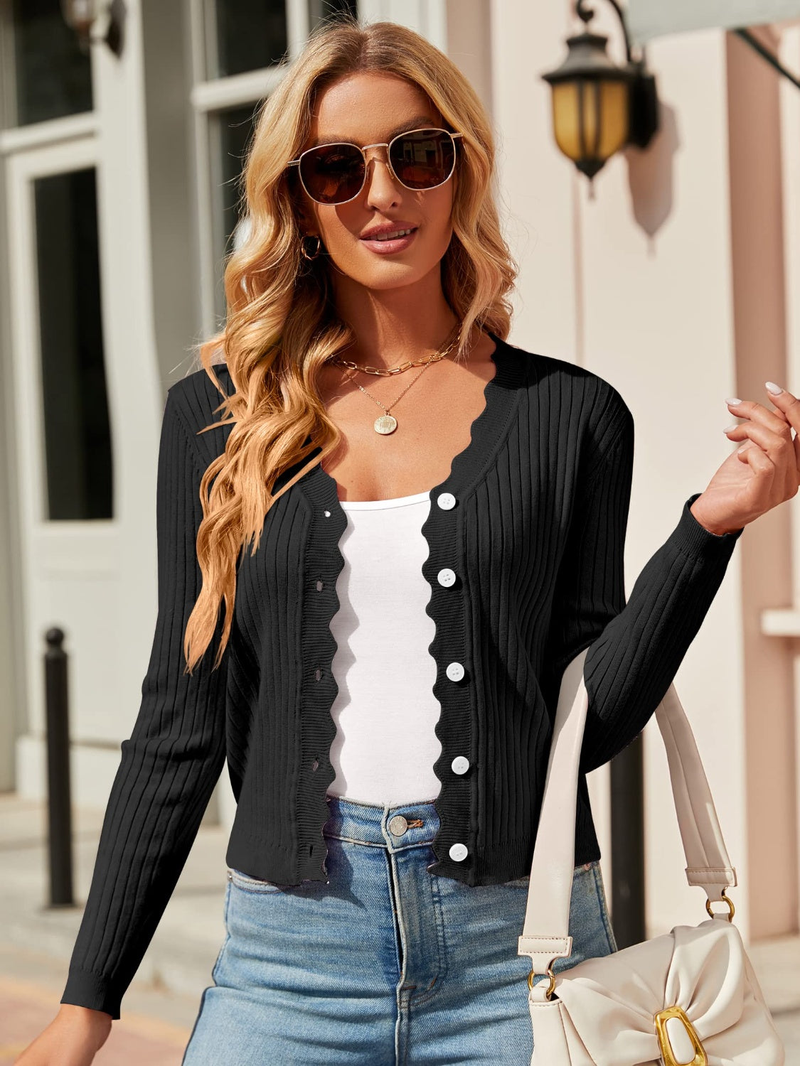 Stilla | Up Langærmet Cardigan
