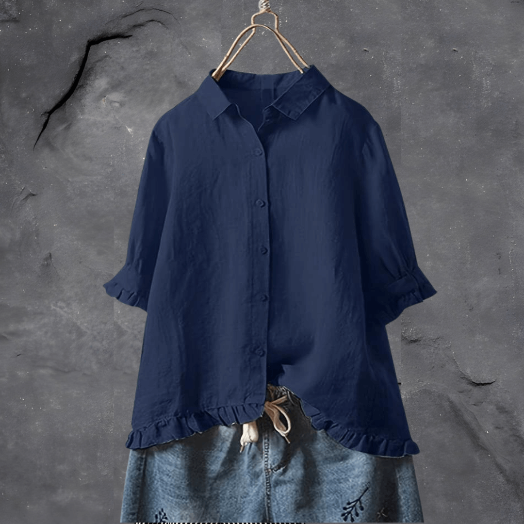 Stilla | Elegant og Chik Button-Down Bluse til Kvinder