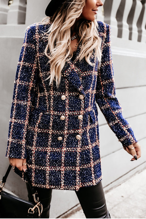 Stilla | Making Statements Plaid Tweed Blazer