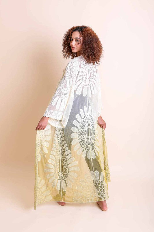 Stilla | Bohemisk Blonde Kimono