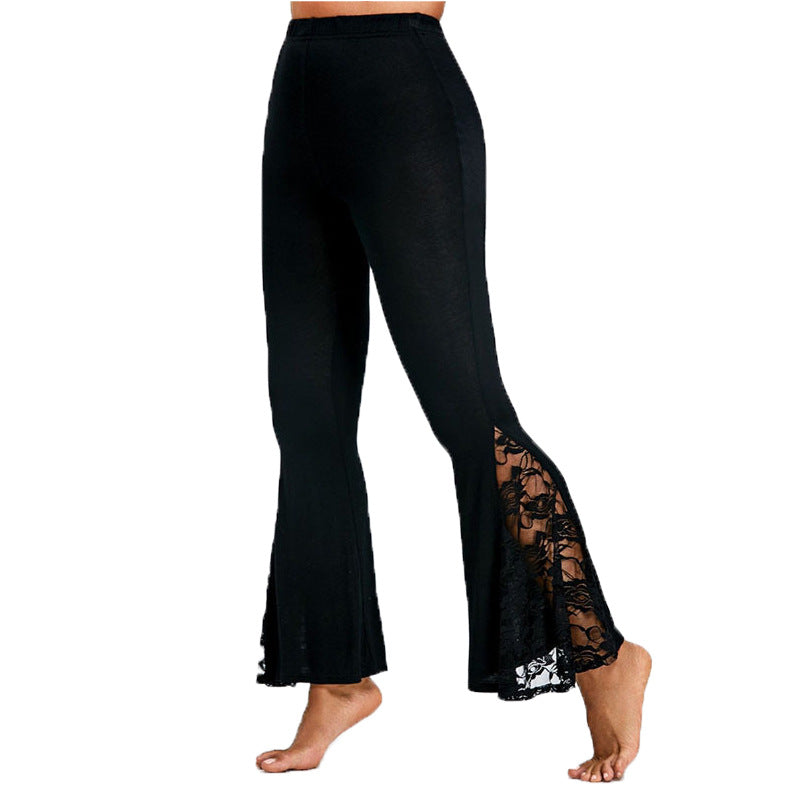 Dame Flared Leggings med Spidsbesætning Stilla