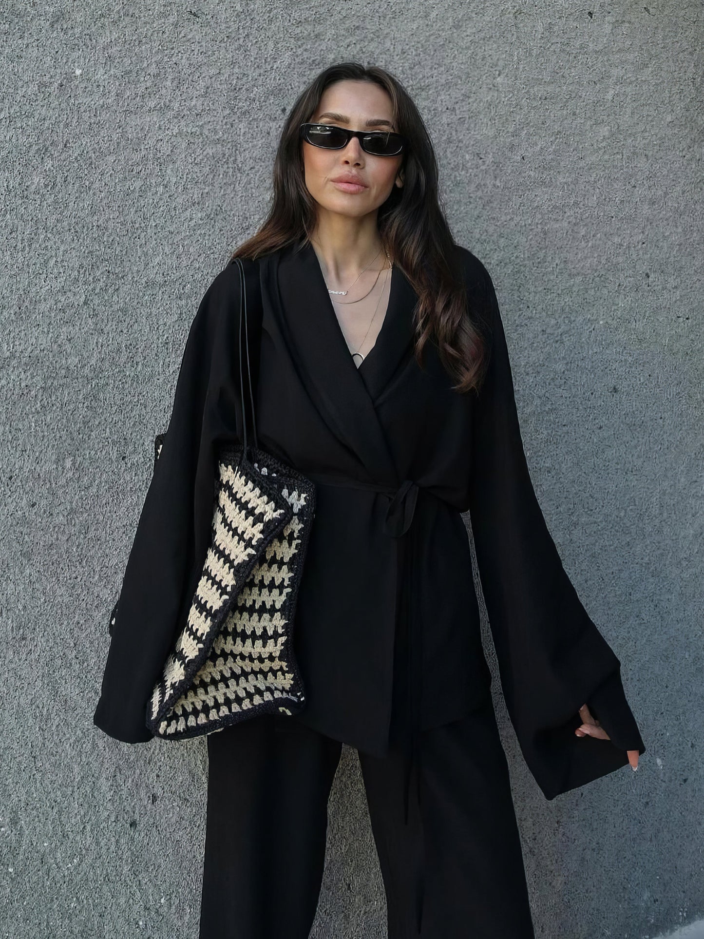 Stilla | Let Linned Kimono Sæt