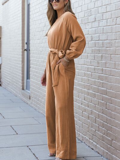 Stilla | Enkelt Skulder Binding-i-talje Jumpsuit