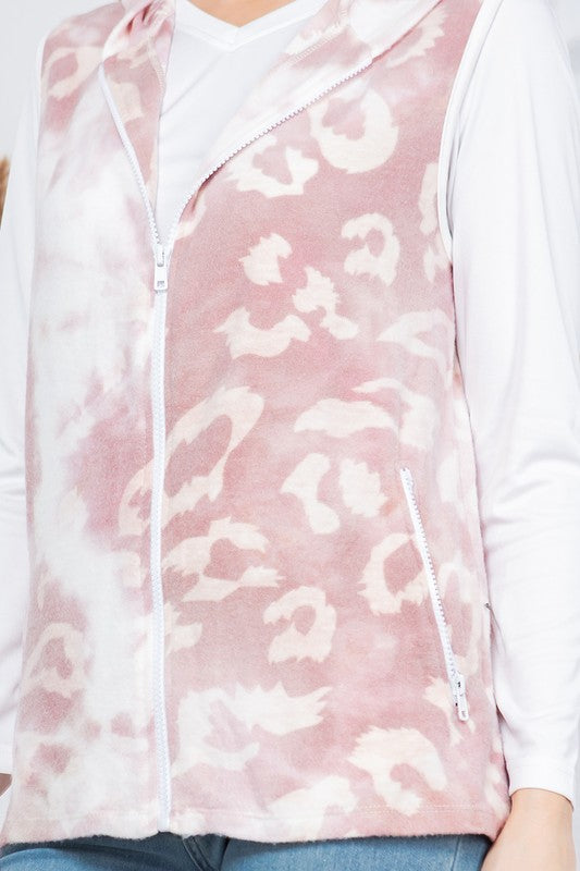Stilla | Leopard Print Hoodie Vest