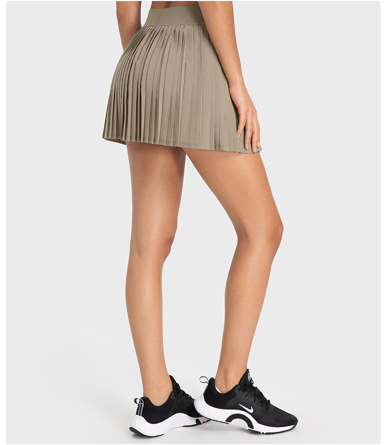 Stilla | Cooled Tennis Skort Plisseret, Krydset Foran, Indbyggede Shorts