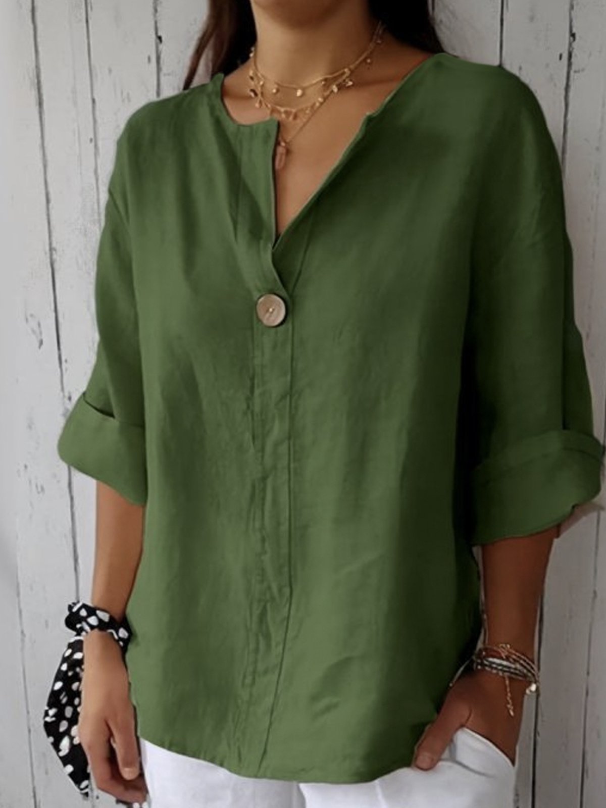 Stilla | Afslappet V-hals Bluse