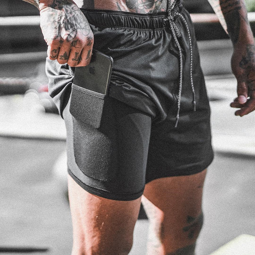 Herrer Sport Shorts med integreret lomme-design Stilla