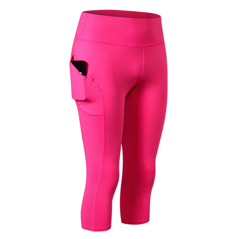 Dame Kvalitets Sport-Leggings med praktiske sidelommer og fleksibel talje Stilla