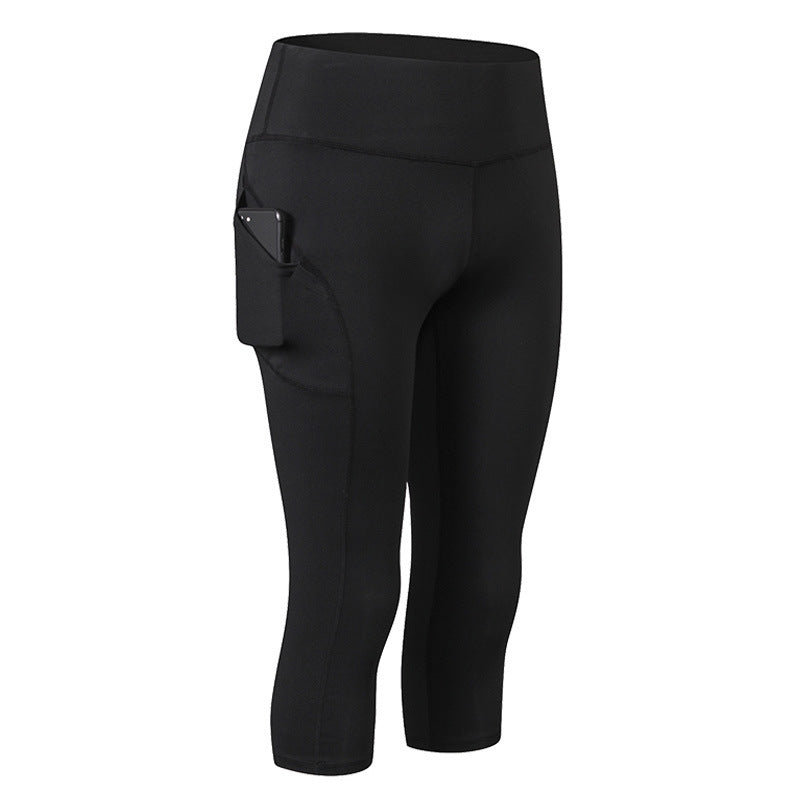 Dame Kvalitets Sport-Leggings med praktiske sidelommer og fleksibel talje Stilla