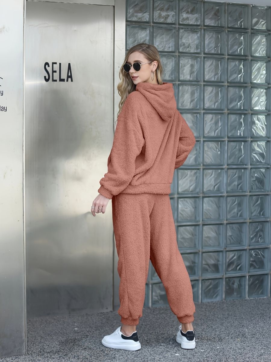 Stilla | Hoodie-t-shirts af plys og lange, varme bukser
