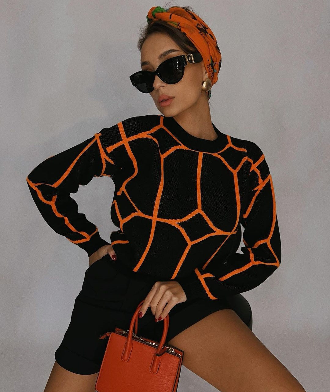 Stilla | Pullover Af Geometrisk Strik