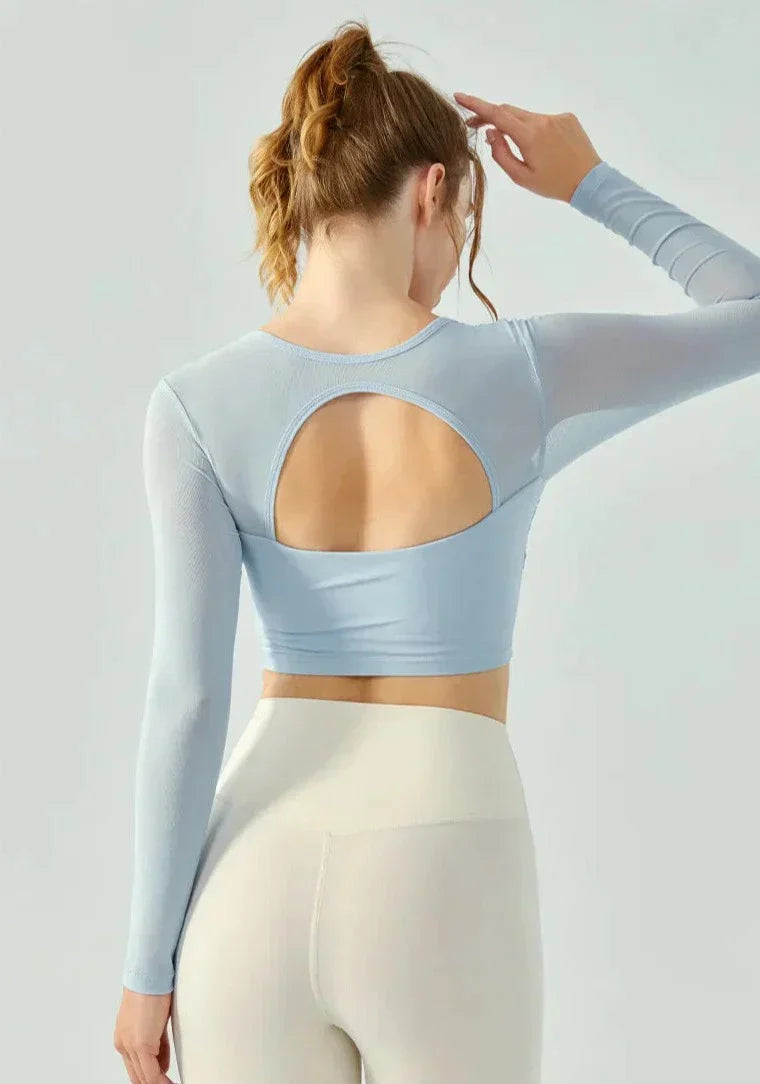 Stilla | T-Shirt Den Sport Torsadé Med Lange Ærmer