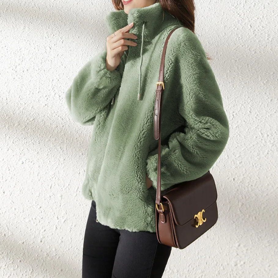 Stilla | Dame Trenchcoat Af Suede, Oversize Stil Med Brede Revers