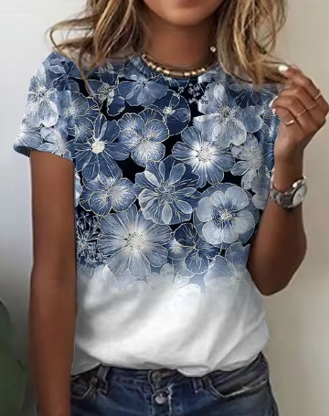 Stilla | Koreansk Damer 3d Rose Floral Mønster