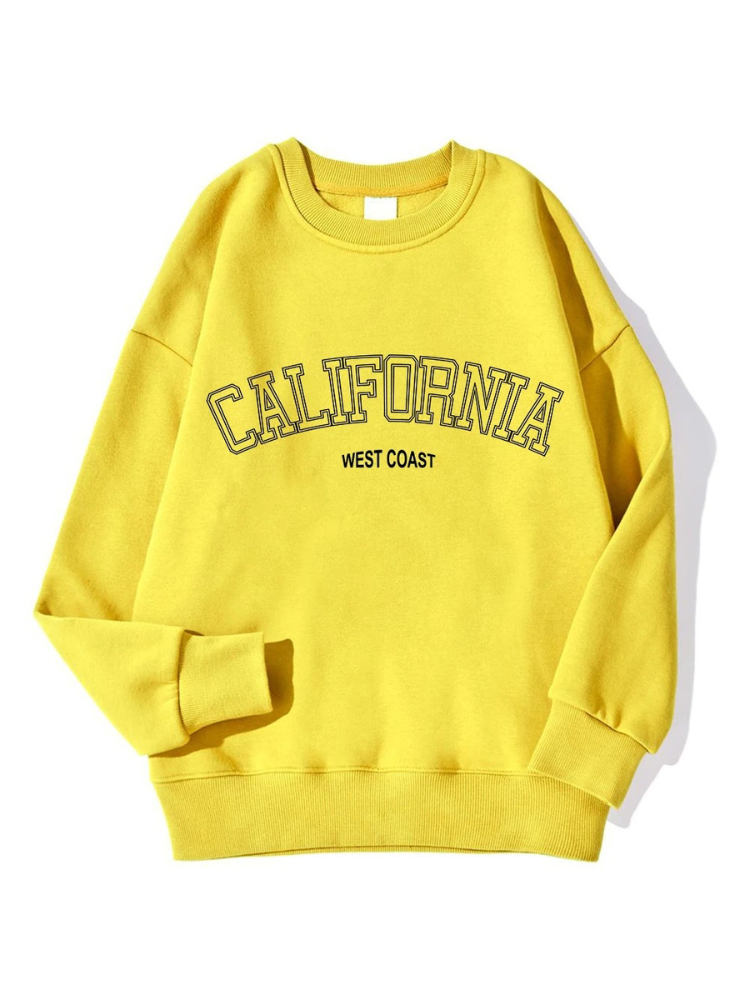 Stilla | Overstørrelse Sweatshirt Med California Tekstoptryk Til Damer