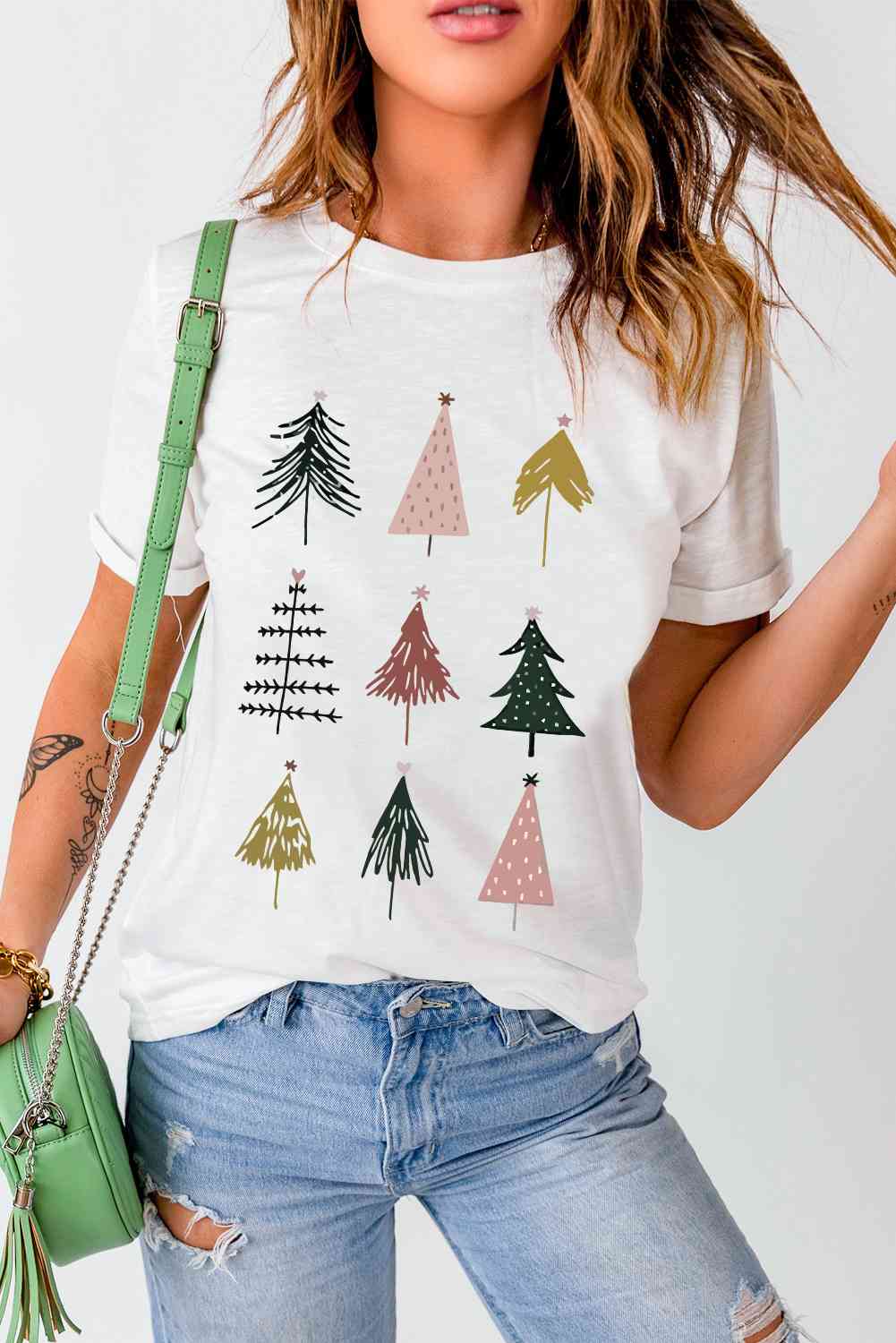 Stilla | Træ Grafik Kortærmet T-shirt