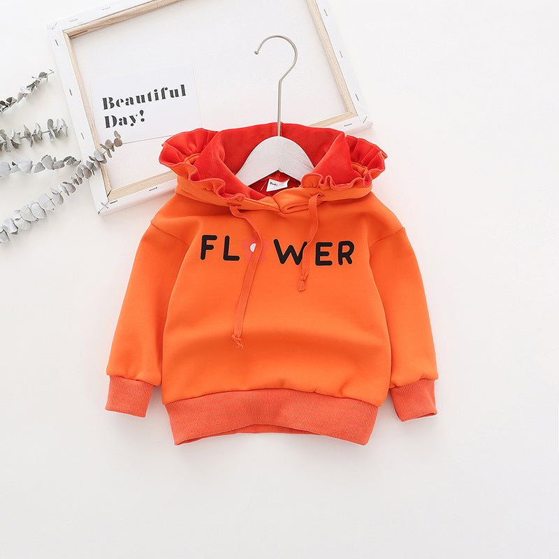 Børne Rüsch Hoodie Sweatshirt med Floralprint Stilla