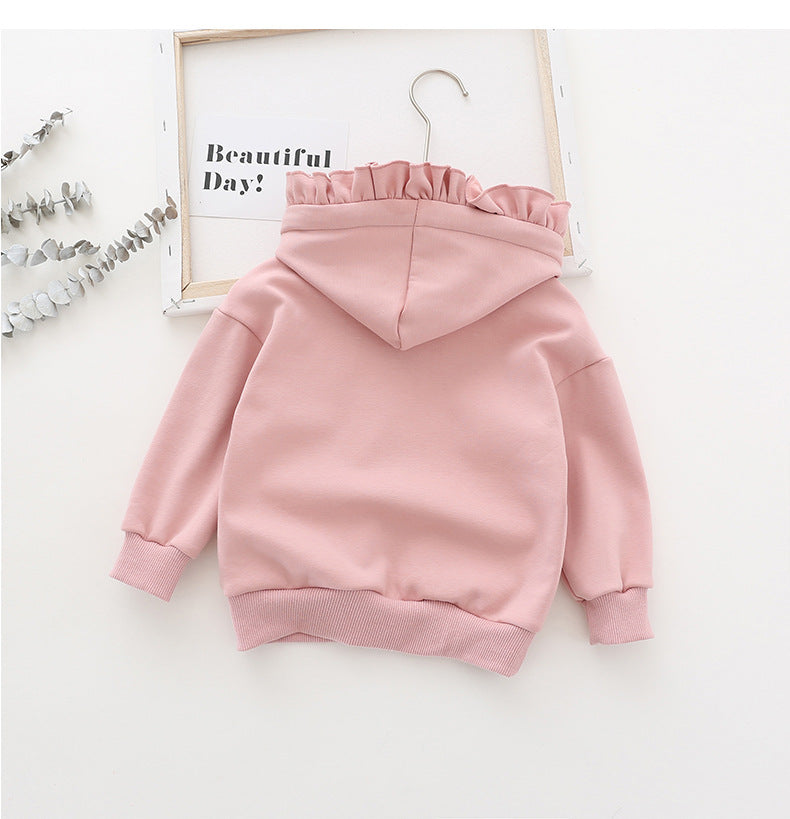 Børne Rüsch Hoodie Sweatshirt med Floralprint Stilla