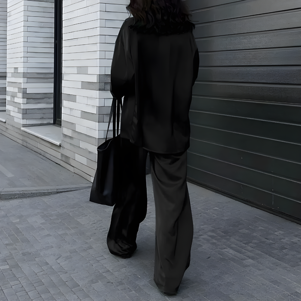 Stilla | Elegant Løst Skåret Bukser Med Oversize Blazer