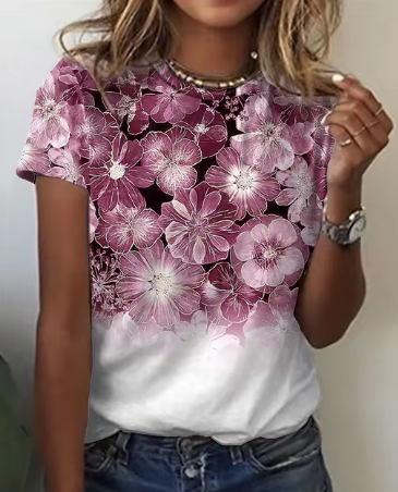 Stilla | Koreansk Damer 3d Rose Floral Mønster
