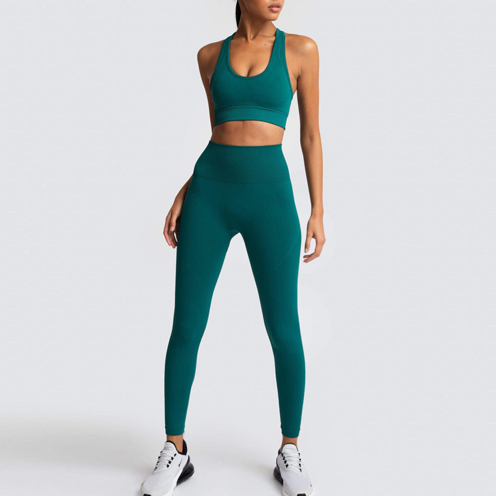 Dame Sports-BH og Høj Talje Leggings Sæt med åndbar og figurskabende egenskab Stilla