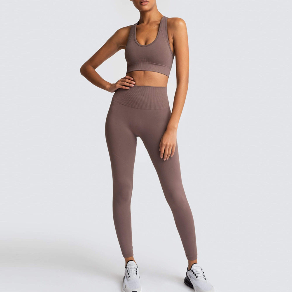 Dame Sports-BH og Høj Talje Leggings Sæt med åndbar og figurskabende egenskab Stilla