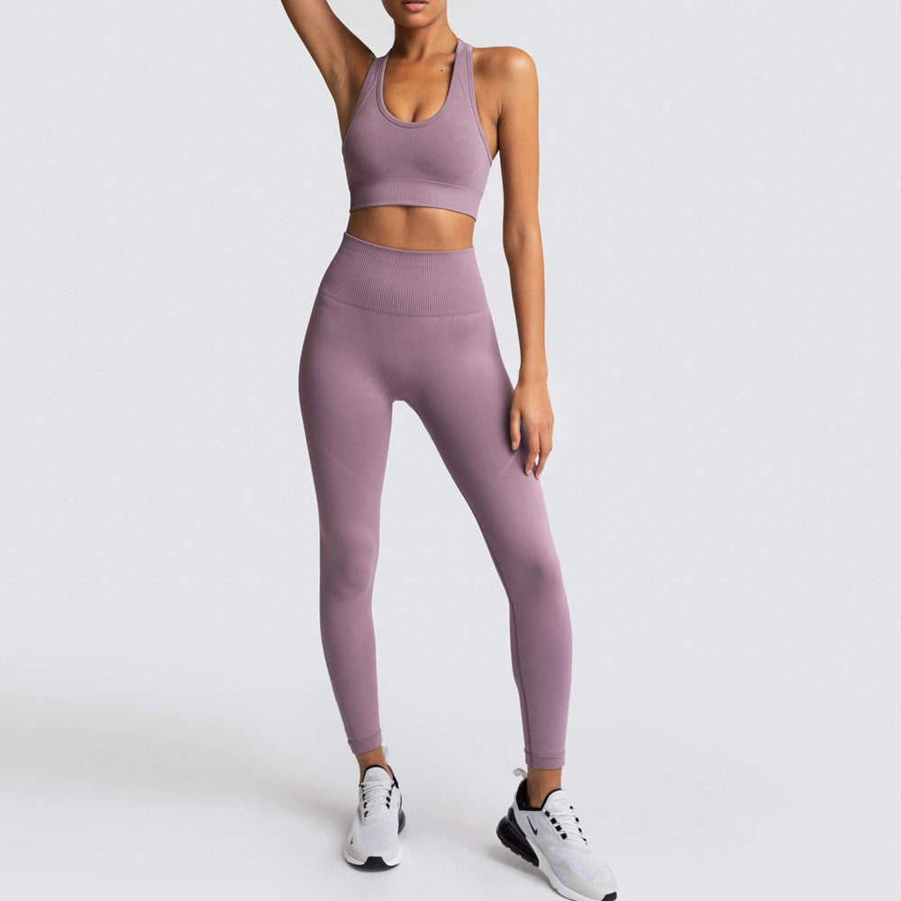Dame Sports-BH og Høj Talje Leggings Sæt med åndbar og figurskabende egenskab Stilla